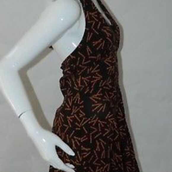 Viva Vena Halter Dress Matchsticks Mid-Calf Size 6 - Picture 4 of 8